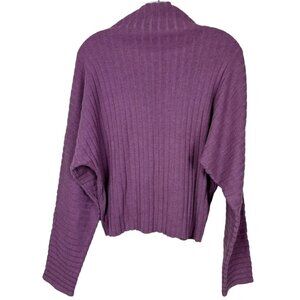 MOUSSY Lilac Knit Loose Sleeve Cotton Blend‎ Size 1